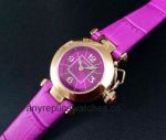 Replica Cartier Pasha Ladies Purple Dial / Purple Leather  Watch